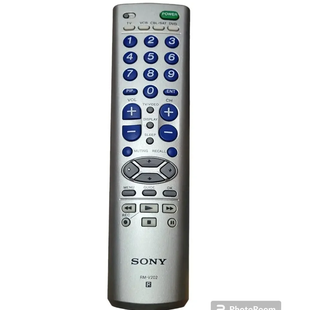 Sony RM V202 Universal Remote Control Tested Working VTG TV Media Replacement